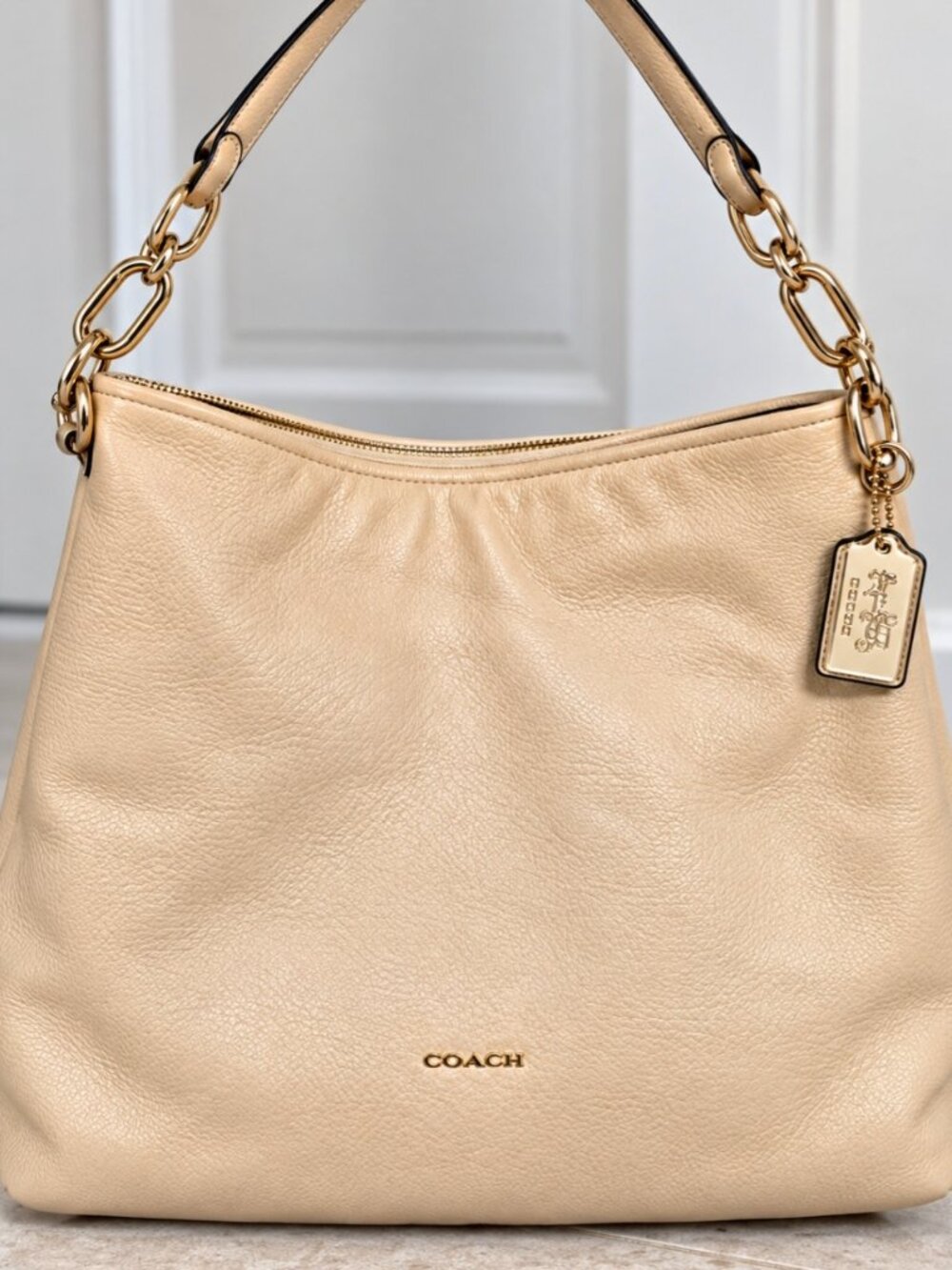 Coach Madison Leather Hobo Shoulder Bag – Style 27858
